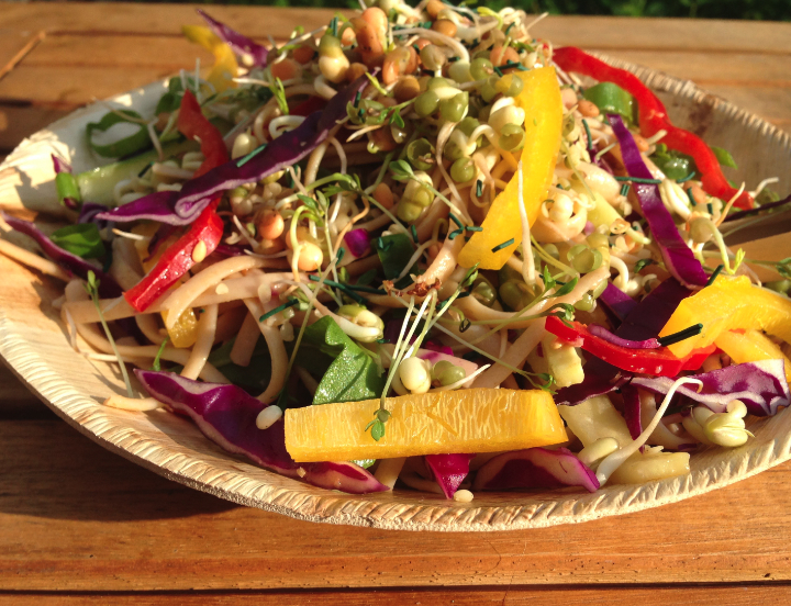 Bunter Frühlings - Linguinesalat